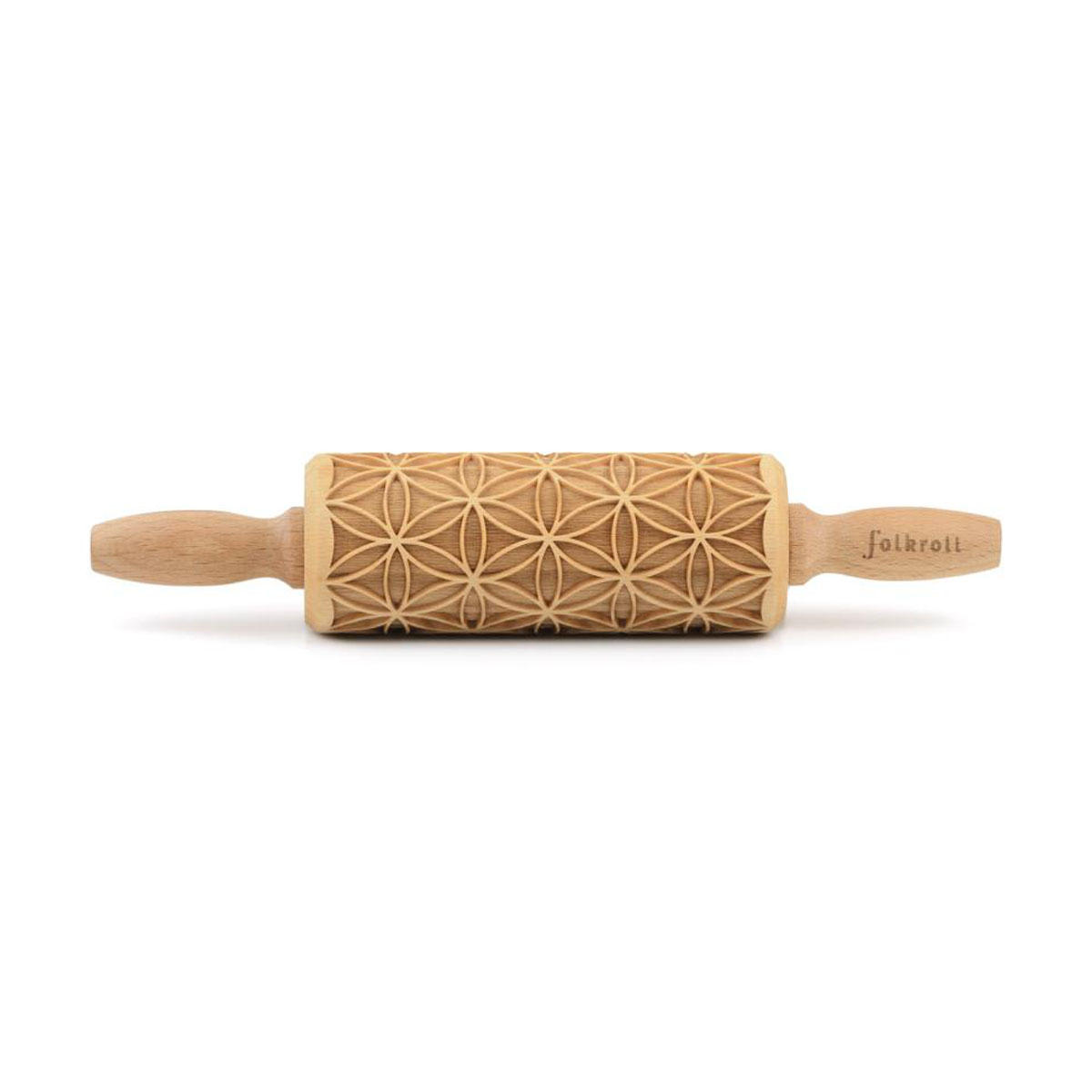 Folkroll Motiv-Teigrolle Blume des Lebens