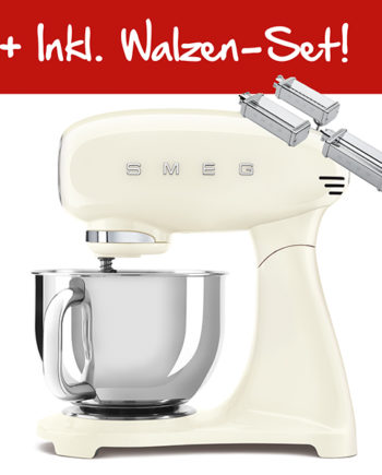 Smeg SMF03 Küchenmaschine 50‘s Style - Creme + Pasta Walzen SET